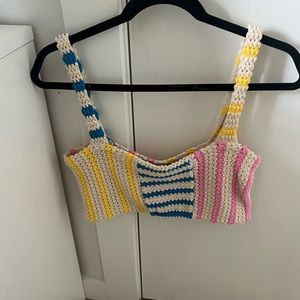 Zara crochet crop top